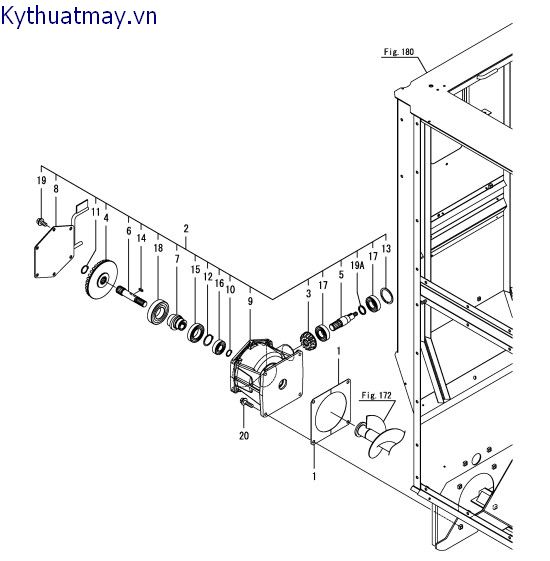 Trống cuốn lúa vào